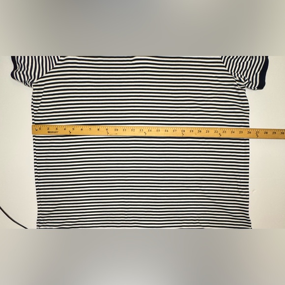 Polo Ralph Lauren Classic Fit Soft Cotton Polo Shirt XXL Navy/White Striped EUC - Picture 8 of 13